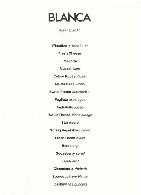 blanca_ny|blanca restaurant menu.